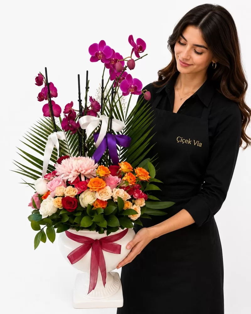 Royal Prestige Orkide ve Premium Çiçek Aranjmanı