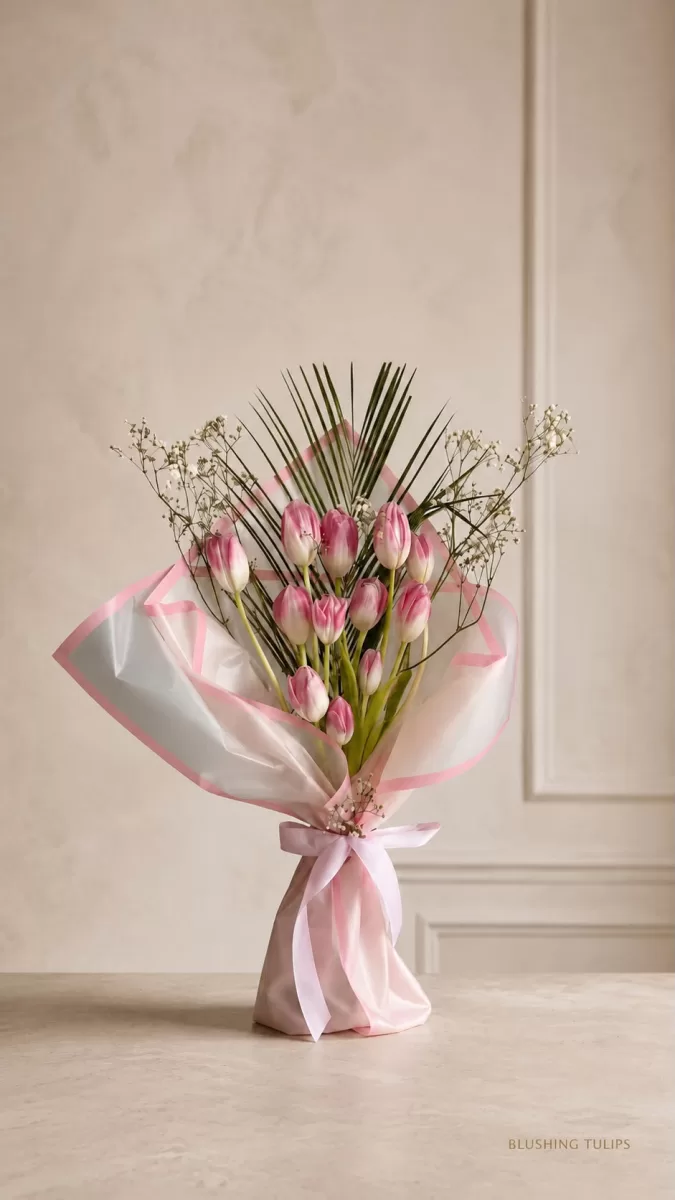 Pembe Lale Buketi