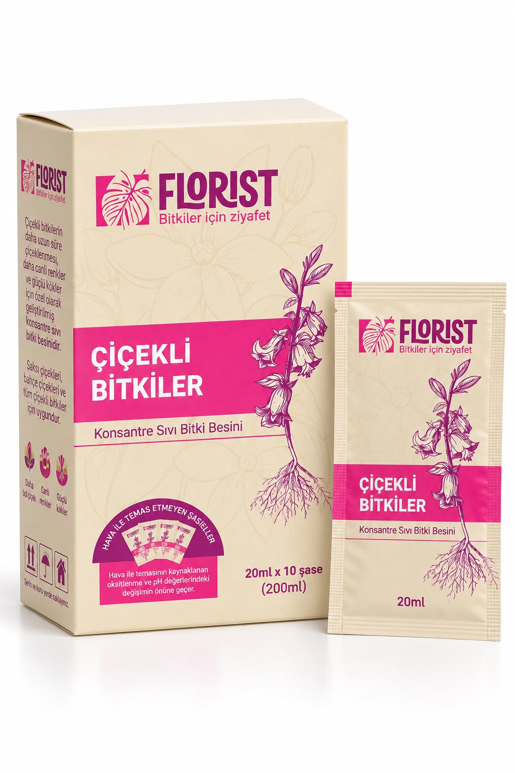 Florist Çiçekli Bitkiler İçin Besin